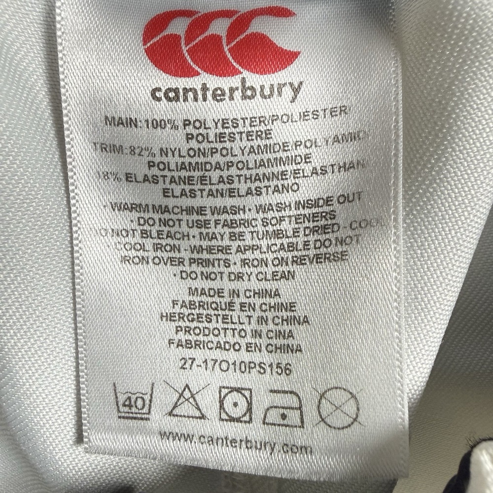 π Canterbury of New Zealand Mens Rugby Shorts White Size 40 Drawstring Athletic - Picture 4 of 8